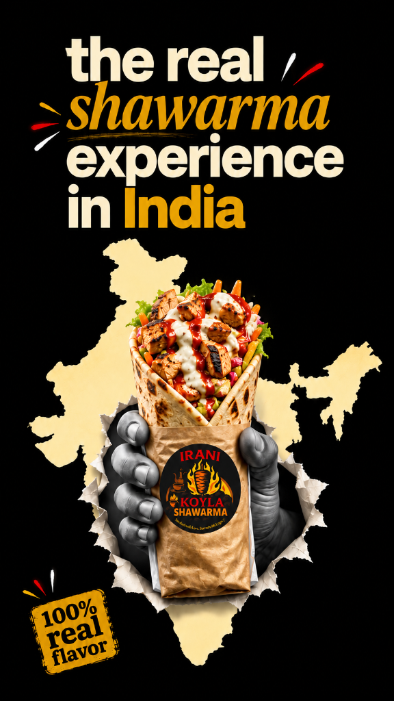 Irani Koyla Shawarma National Movement Mobile Banner