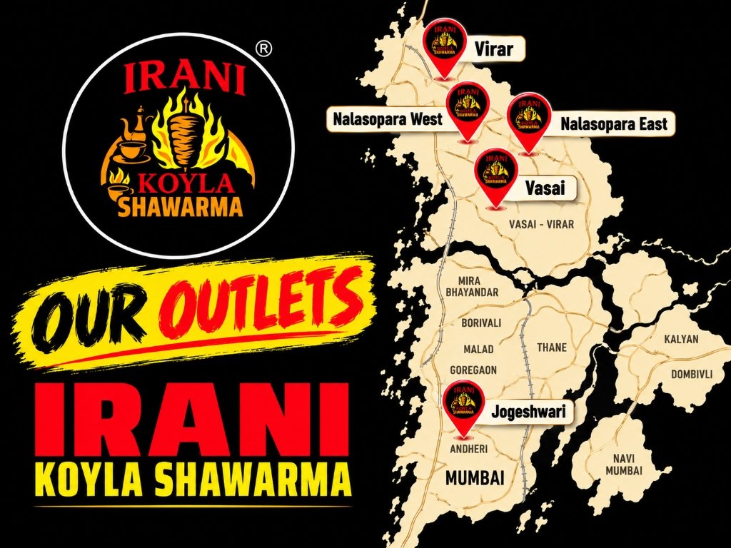 Irani Koyla Shawarma Outlets Map
